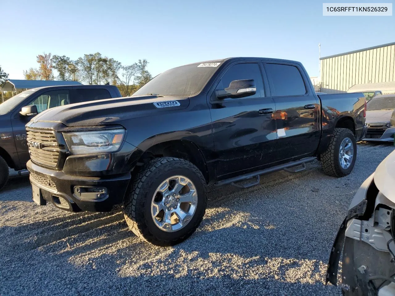 2019 Ram 1500 Big Horn/Lone Star VIN: 1C6SRFFT1KN526329 Lot: 75479274