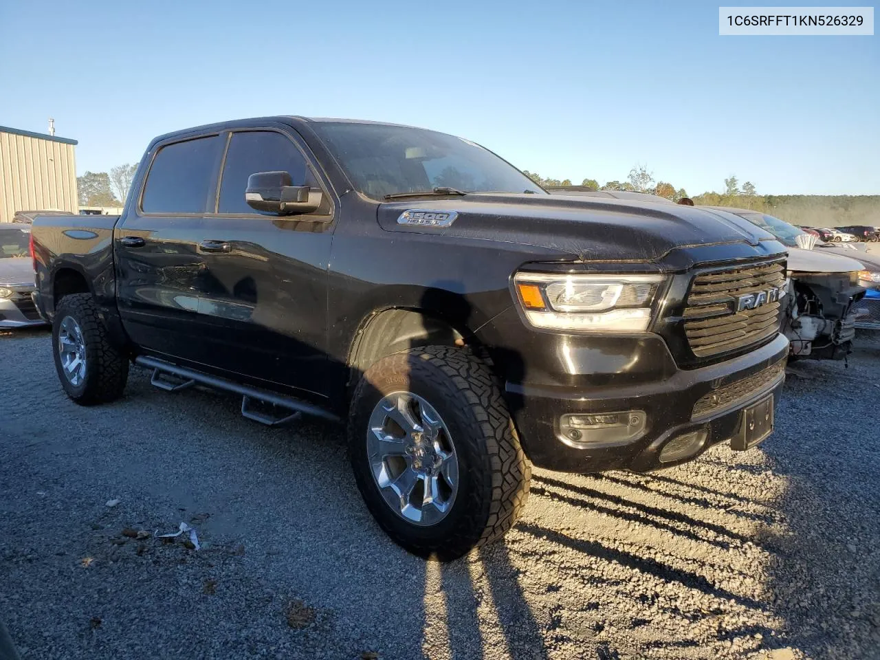 2019 Ram 1500 Big Horn/Lone Star VIN: 1C6SRFFT1KN526329 Lot: 75479274