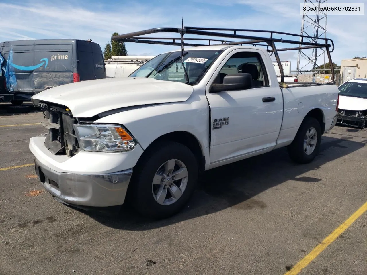 2019 Ram 1500 Classic Tradesman VIN: 3C6JR6AG5KG702331 Lot: 75504664