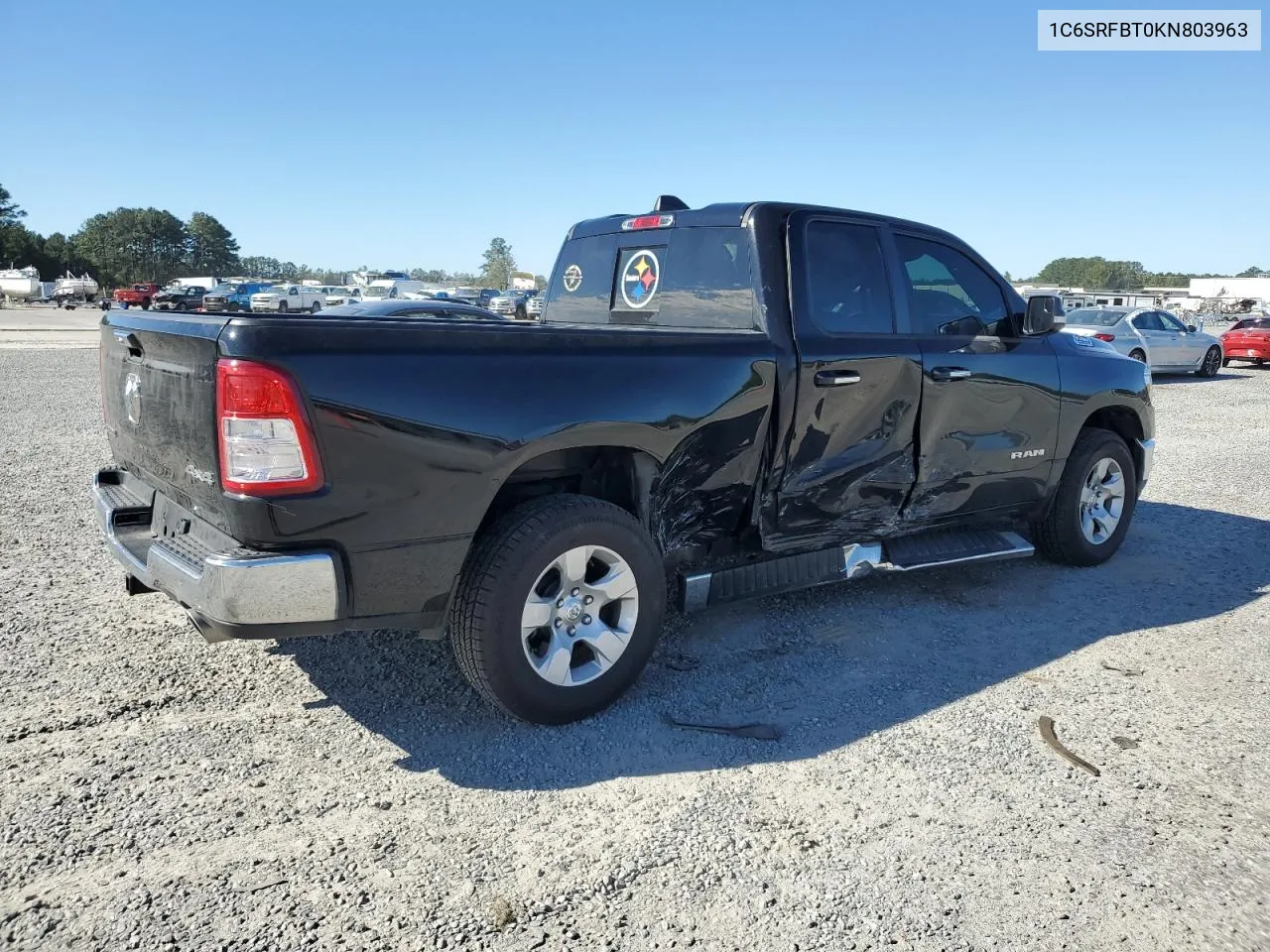 2019 Ram 1500 Big Horn/Lone Star VIN: 1C6SRFBT0KN803963 Lot: 75515234