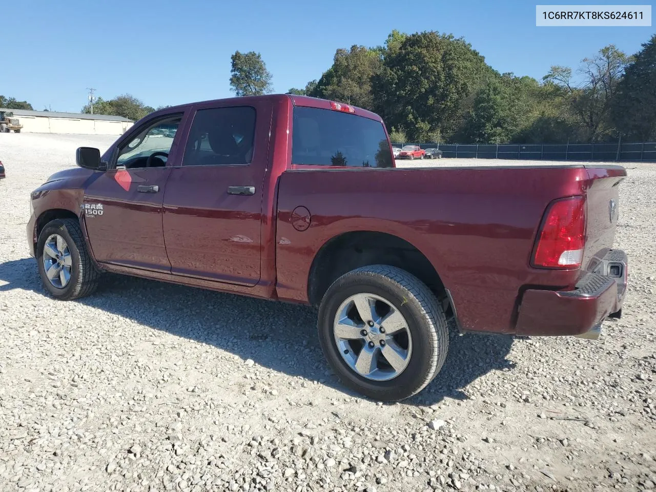 2019 Ram 1500 Classic Tradesman VIN: 1C6RR7KT8KS624611 Lot: 75536964