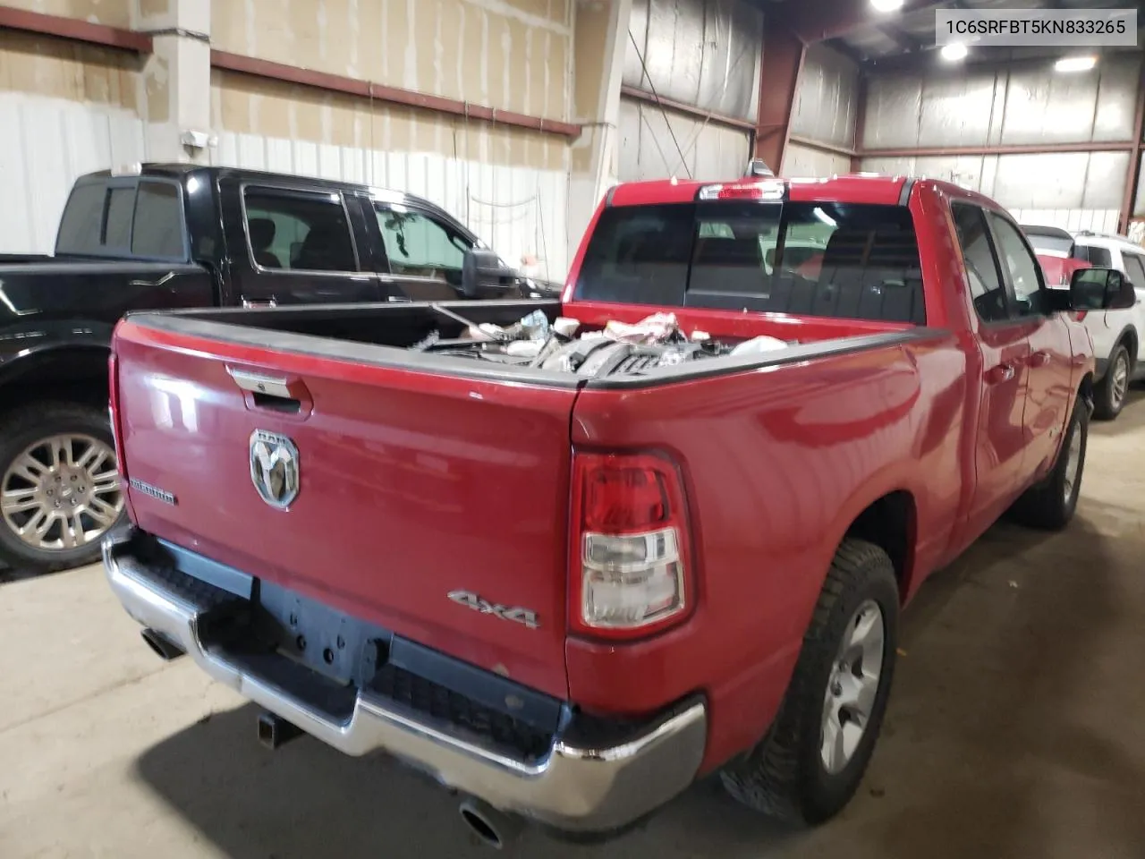 2019 Ram 1500 Big Horn/Lone Star VIN: 1C6SRFBT5KN833265 Lot: 75597834