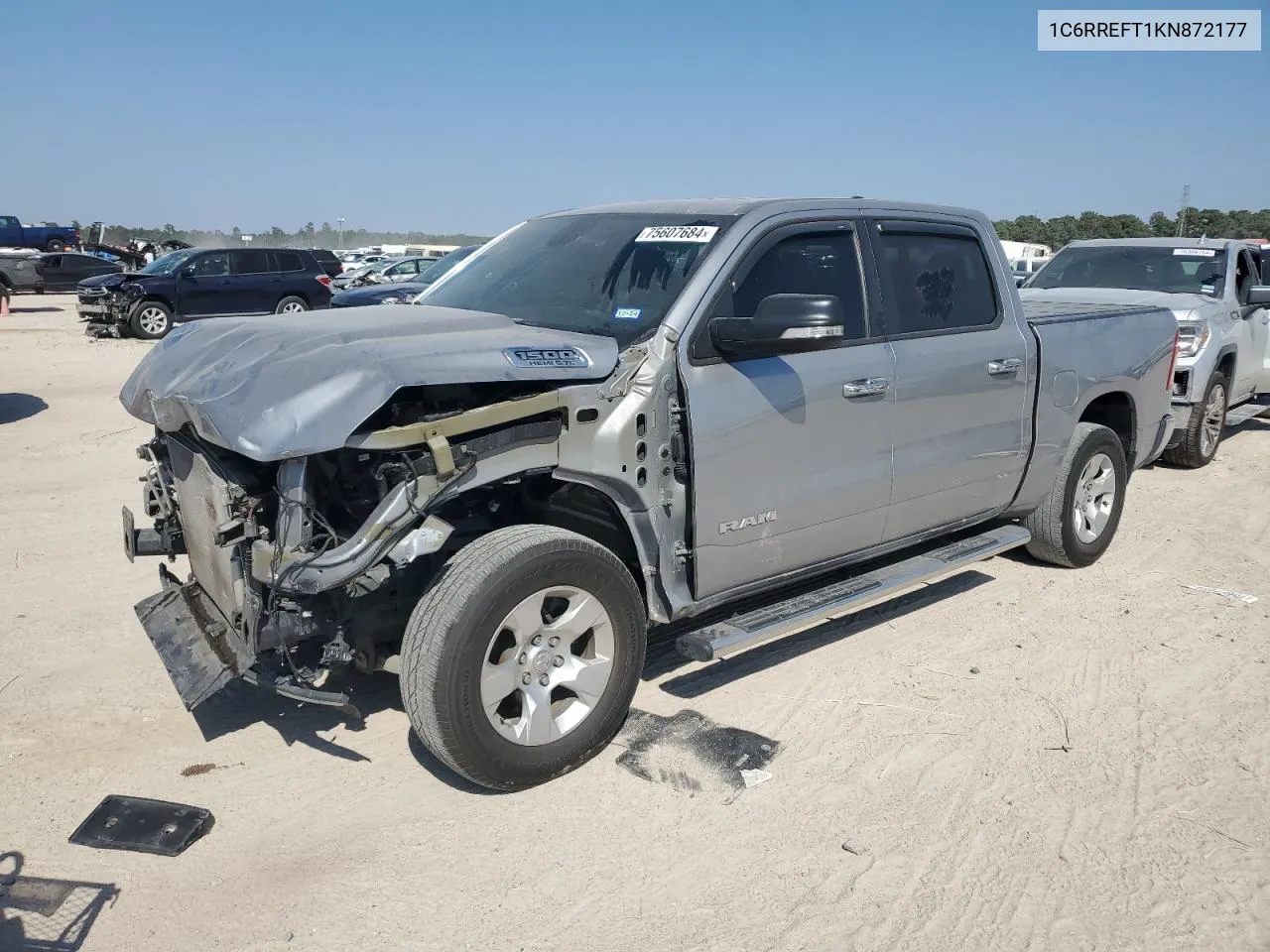 2019 Ram 1500 Big Horn/Lone Star VIN: 1C6RREFT1KN872177 Lot: 75607684