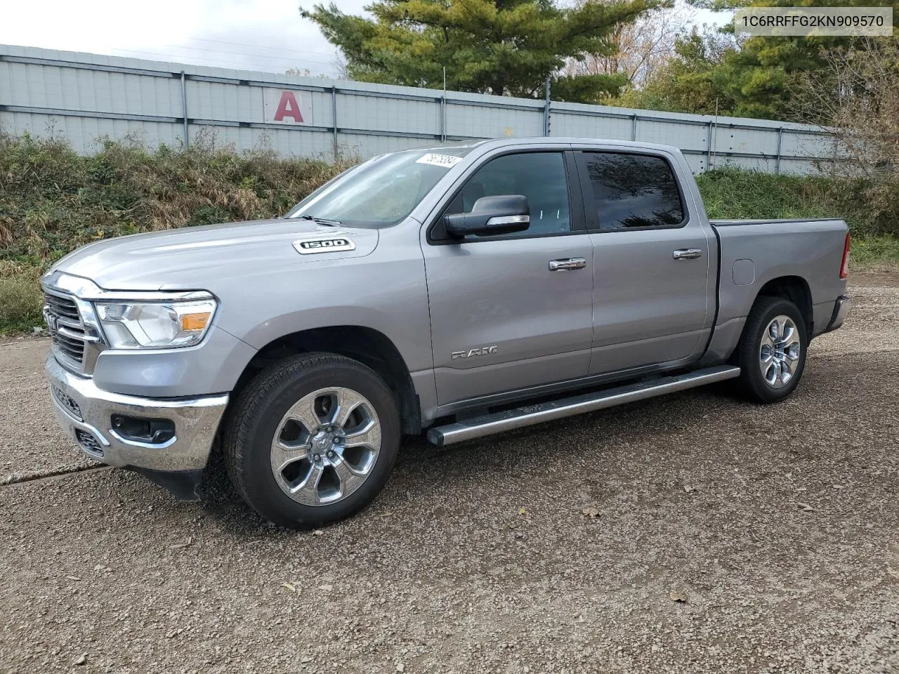 2019 Ram 1500 Big Horn/Lone Star VIN: 1C6RRFFG2KN909570 Lot: 75675384