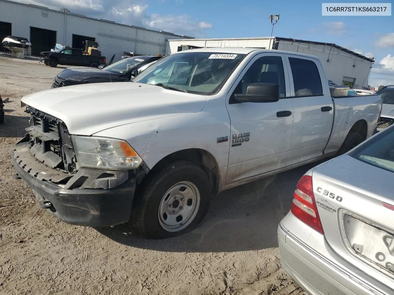 2019 Ram 1500 Classic Tradesman VIN: 1C6RR7ST1KS663217 Lot: 75714334