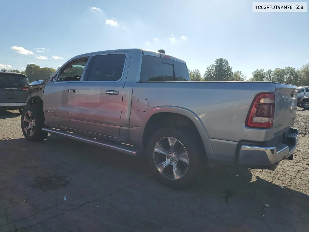 2019 Ram 1500 Laramie VIN: 1C6SRFJT9KN781558 Lot: 75730014