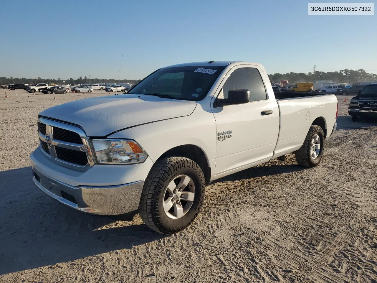 2019 Ram 1500 Classic Tradesman VIN: 3C6JR6DGXKG507322 Lot: 75741644