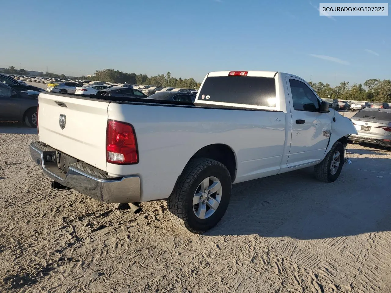 2019 Ram 1500 Classic Tradesman VIN: 3C6JR6DGXKG507322 Lot: 75741644