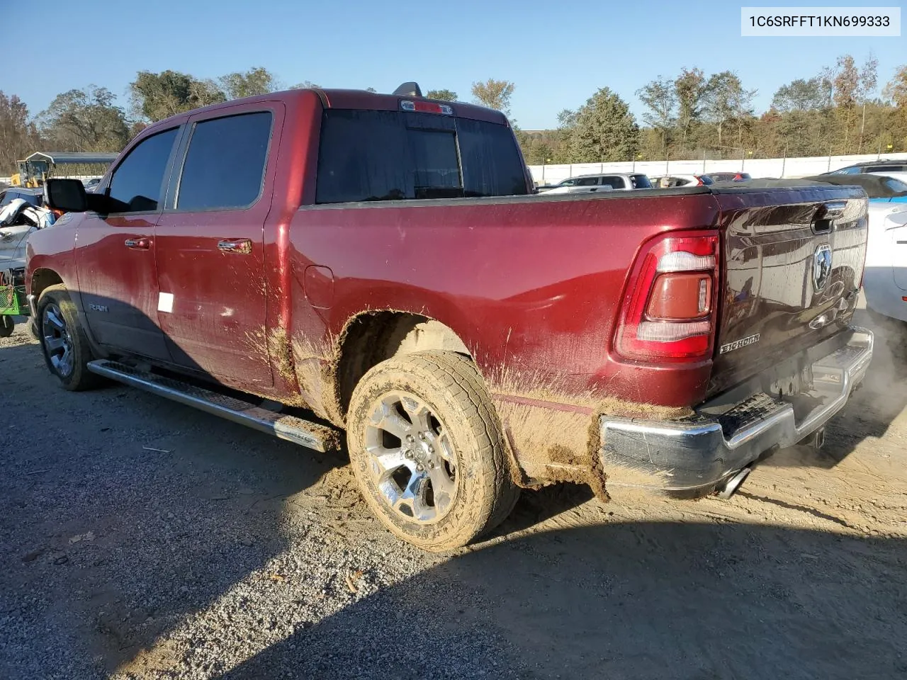 2019 Ram 1500 Big Horn/Lone Star VIN: 1C6SRFFT1KN699333 Lot: 75768284