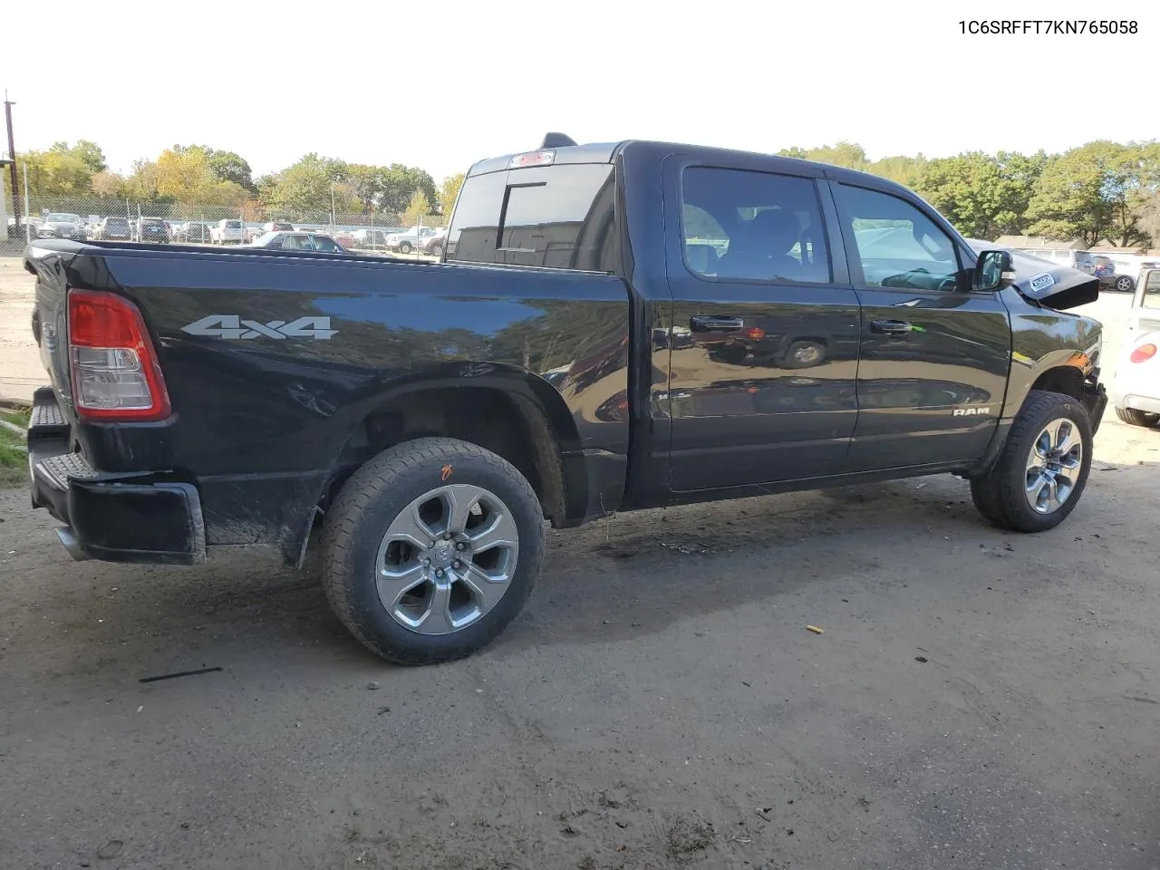 2019 Ram 1500 Big Horn/Lone Star VIN: 1C6SRFFT7KN765058 Lot: 75812204