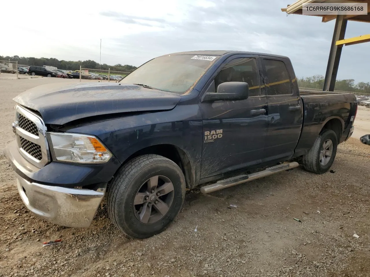 2019 Ram 1500 Classic Tradesman VIN: 1C6RR6FG9KS686168 Lot: 75916834