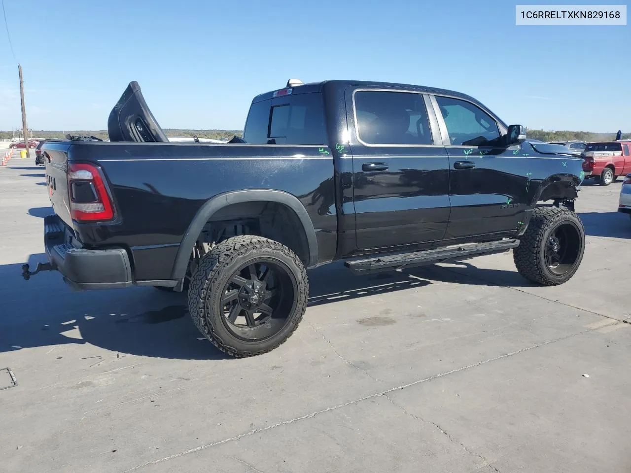 2019 Ram 1500 Rebel VIN: 1C6RRELTXKN829168 Lot: 75917264