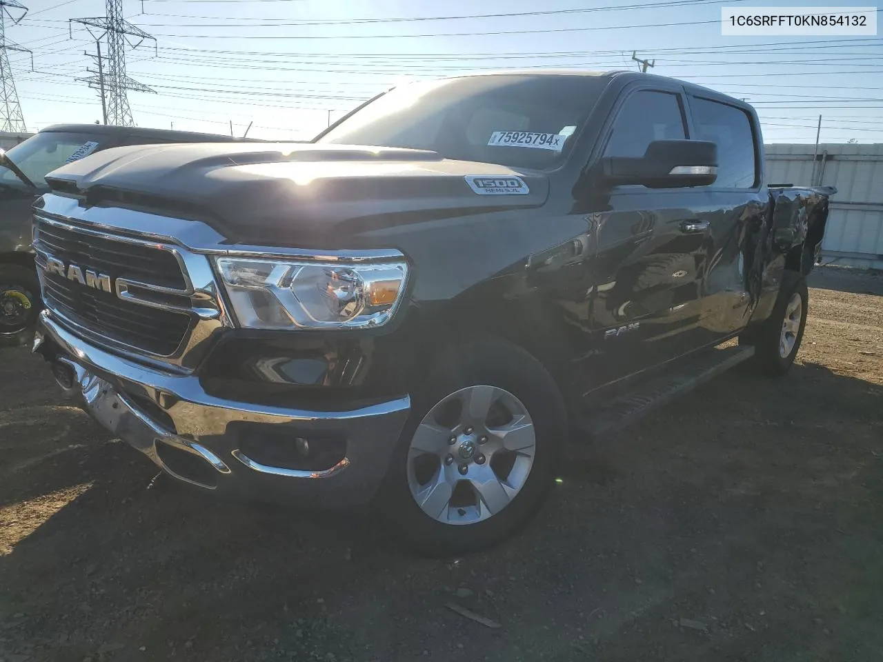 2019 Ram 1500 Big Horn/Lone Star VIN: 1C6SRFFT0KN854132 Lot: 75925794