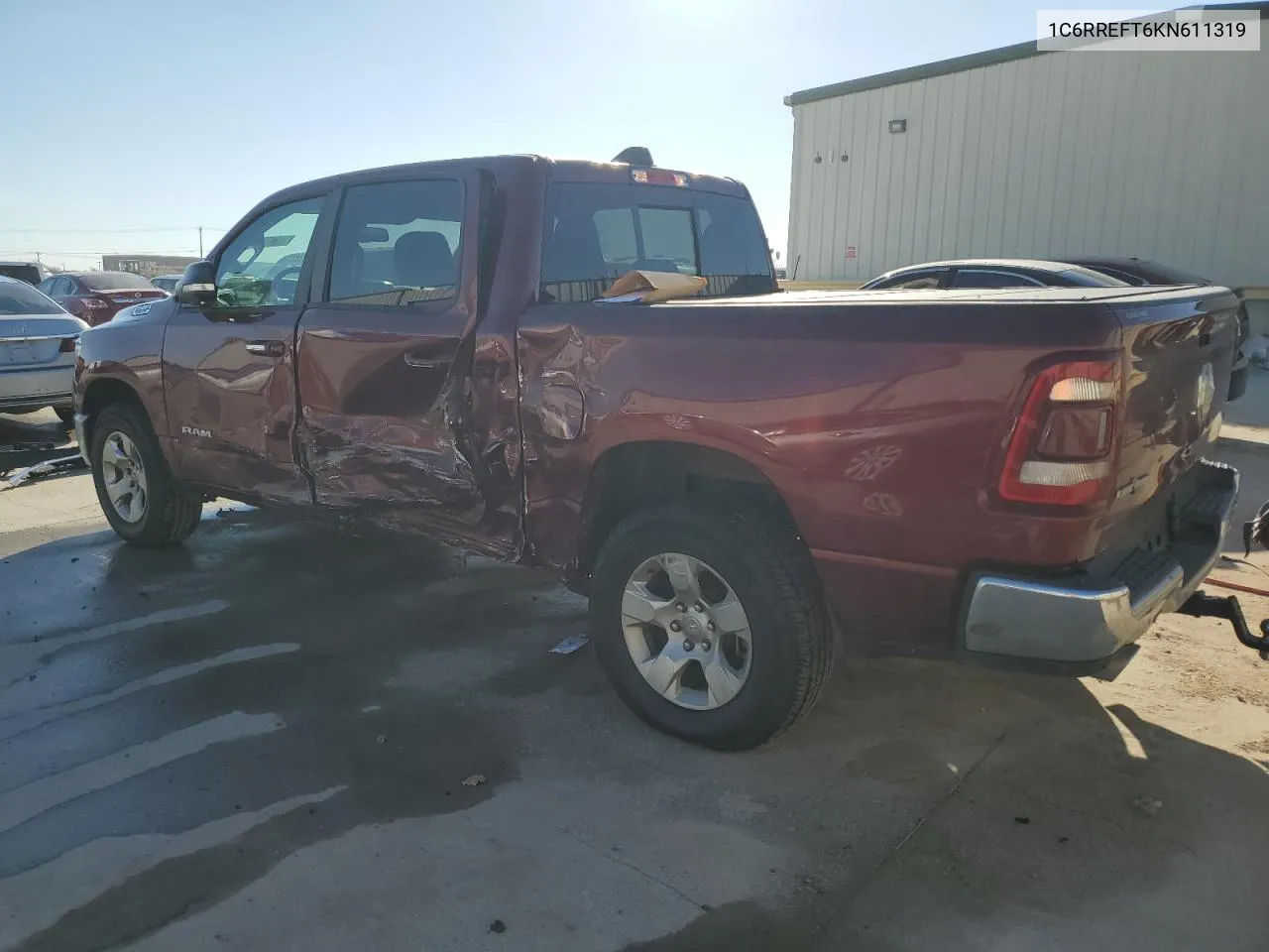 2019 Ram 1500 Big Horn/Lone Star VIN: 1C6RREFT6KN611319 Lot: 75947224