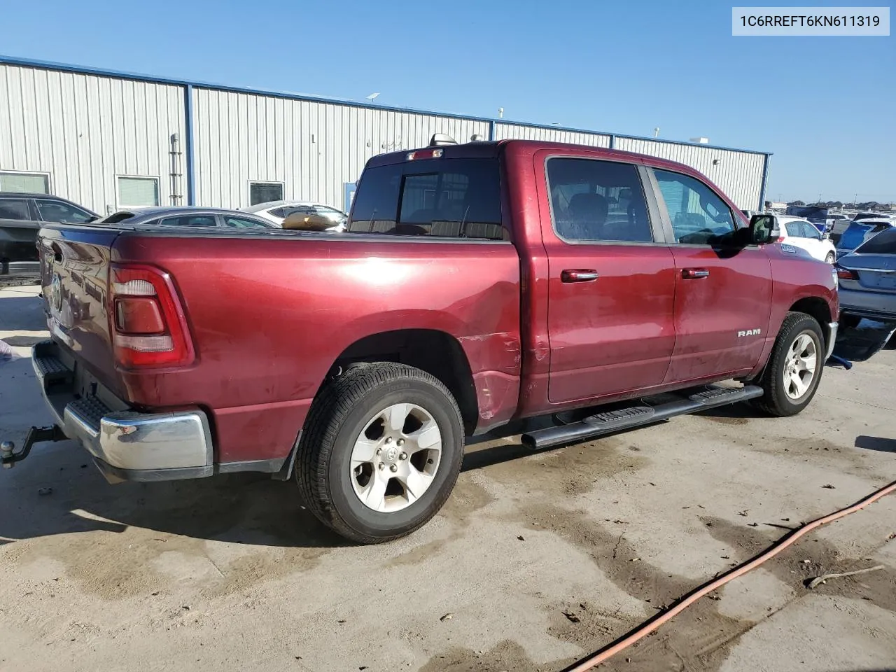 2019 Ram 1500 Big Horn/Lone Star VIN: 1C6RREFT6KN611319 Lot: 75947224