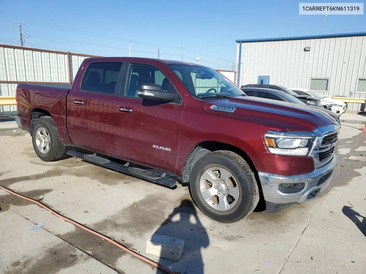 2019 Ram 1500 Big Horn/Lone Star VIN: 1C6RREFT6KN611319 Lot: 75947224