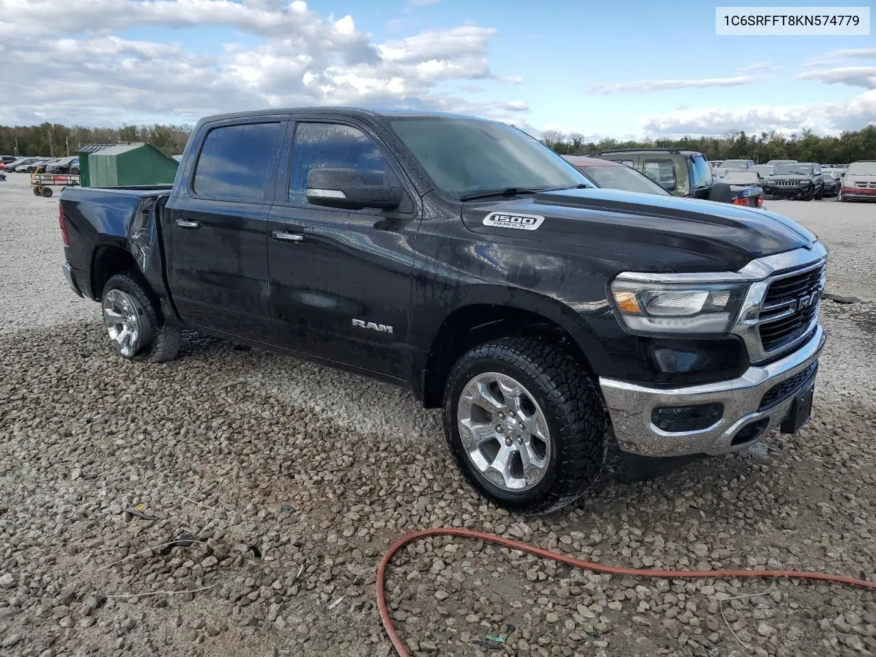 2019 Ram 1500 Big Horn/Lone Star VIN: 1C6SRFFT8KN574779 Lot: 75953474