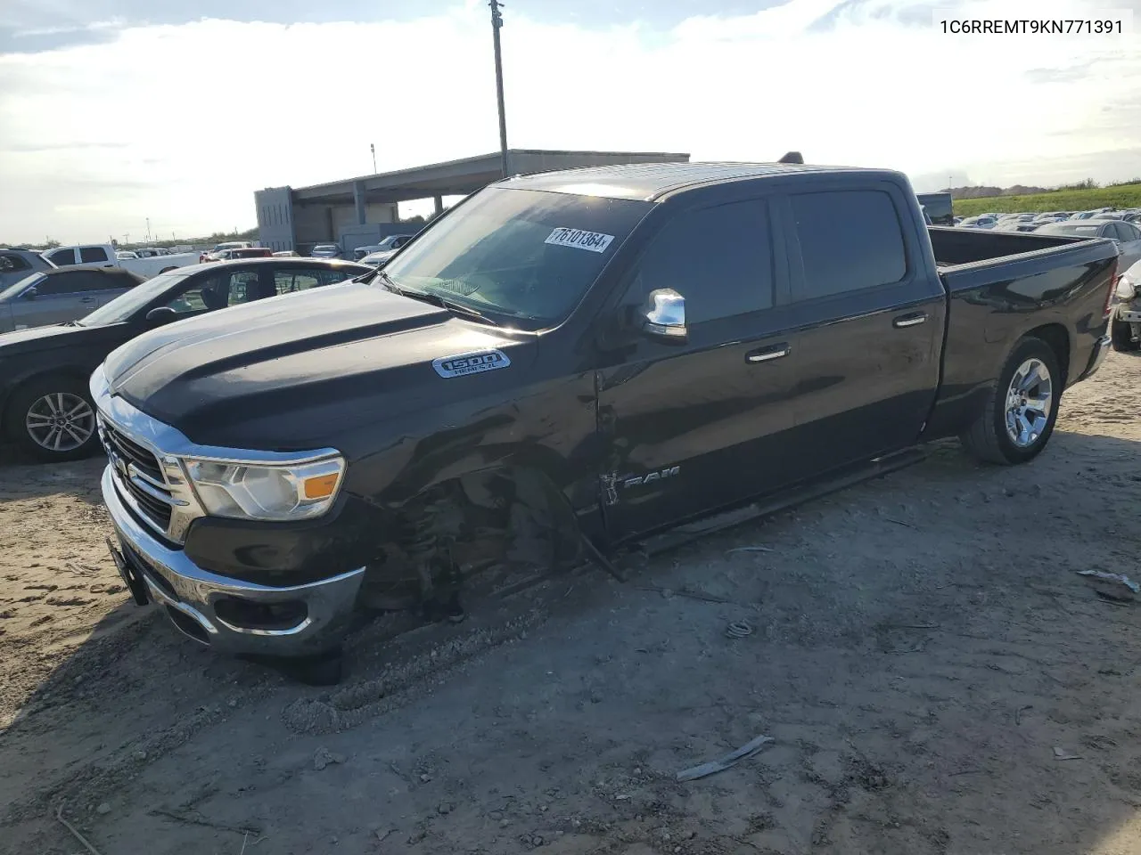 2019 Ram 1500 Big Horn/Lone Star VIN: 1C6RREMT9KN771391 Lot: 76101364