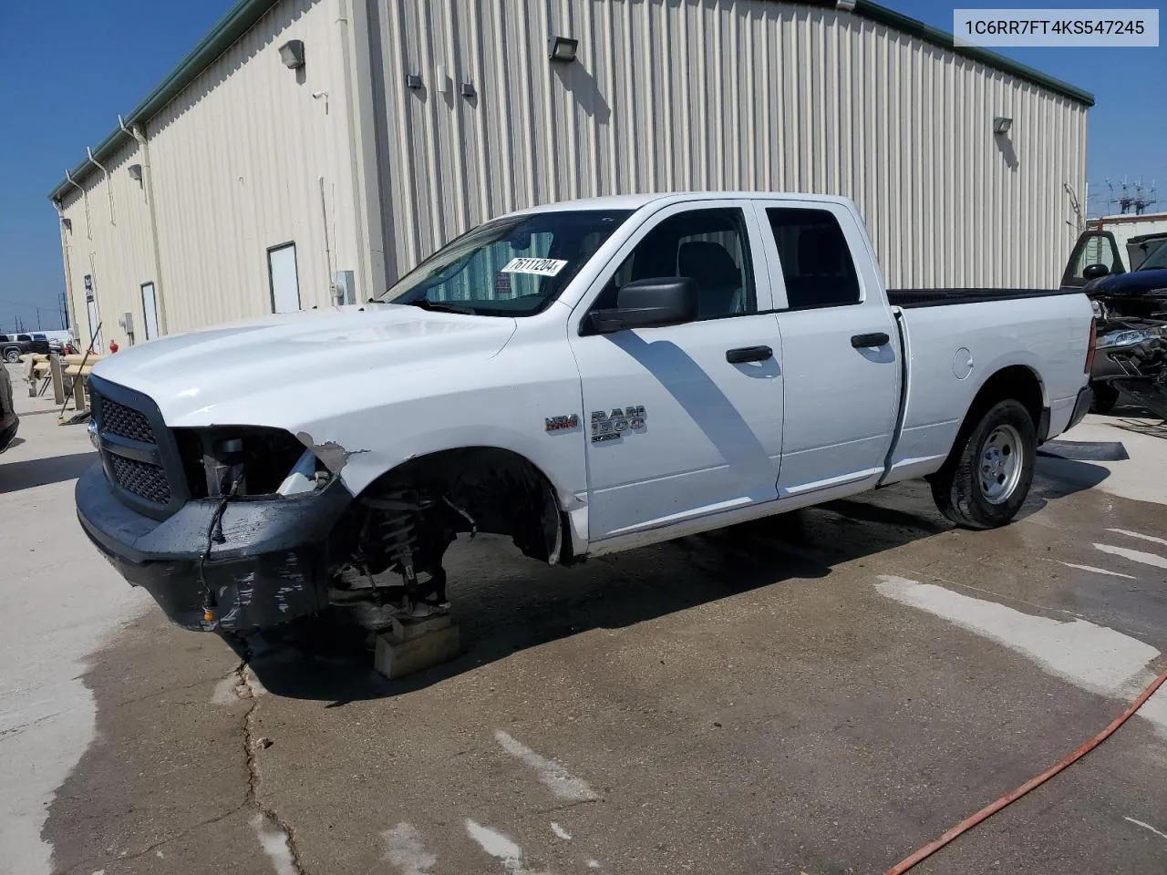 2019 Ram 1500 Classic Tradesman VIN: 1C6RR7FT4KS547245 Lot: 76111204