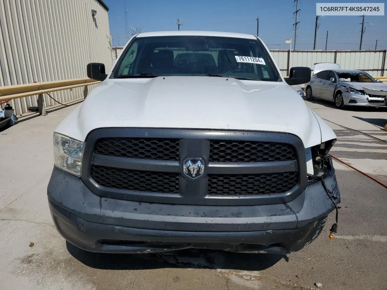 2019 Ram 1500 Classic Tradesman VIN: 1C6RR7FT4KS547245 Lot: 76111204