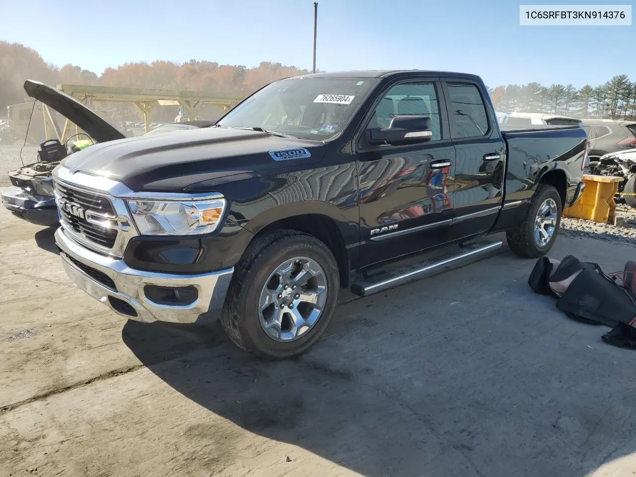 2019 Ram 1500 Big Horn/Lone Star VIN: 1C6SRFBT3KN914376 Lot: 76265904