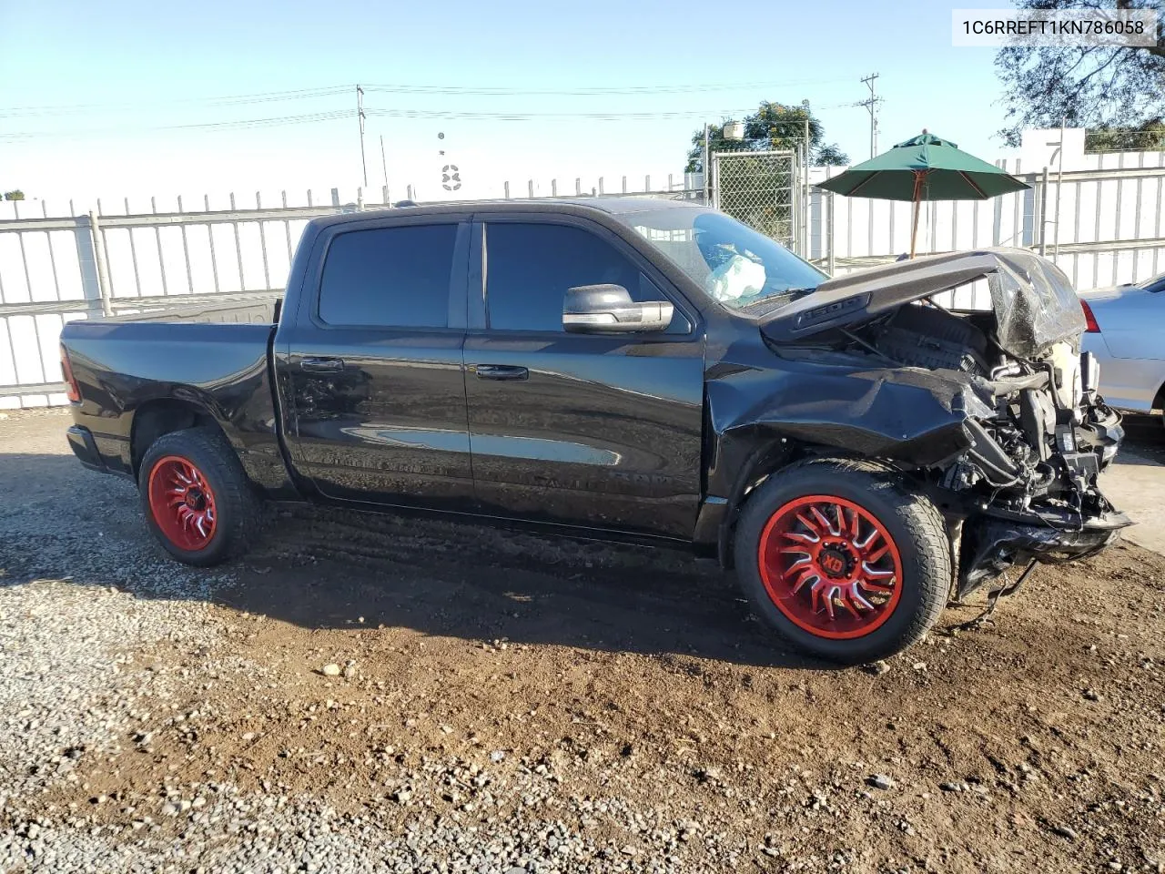 2019 Ram 1500 Big Horn/Lone Star VIN: 1C6RREFT1KN786058 Lot: 76316674