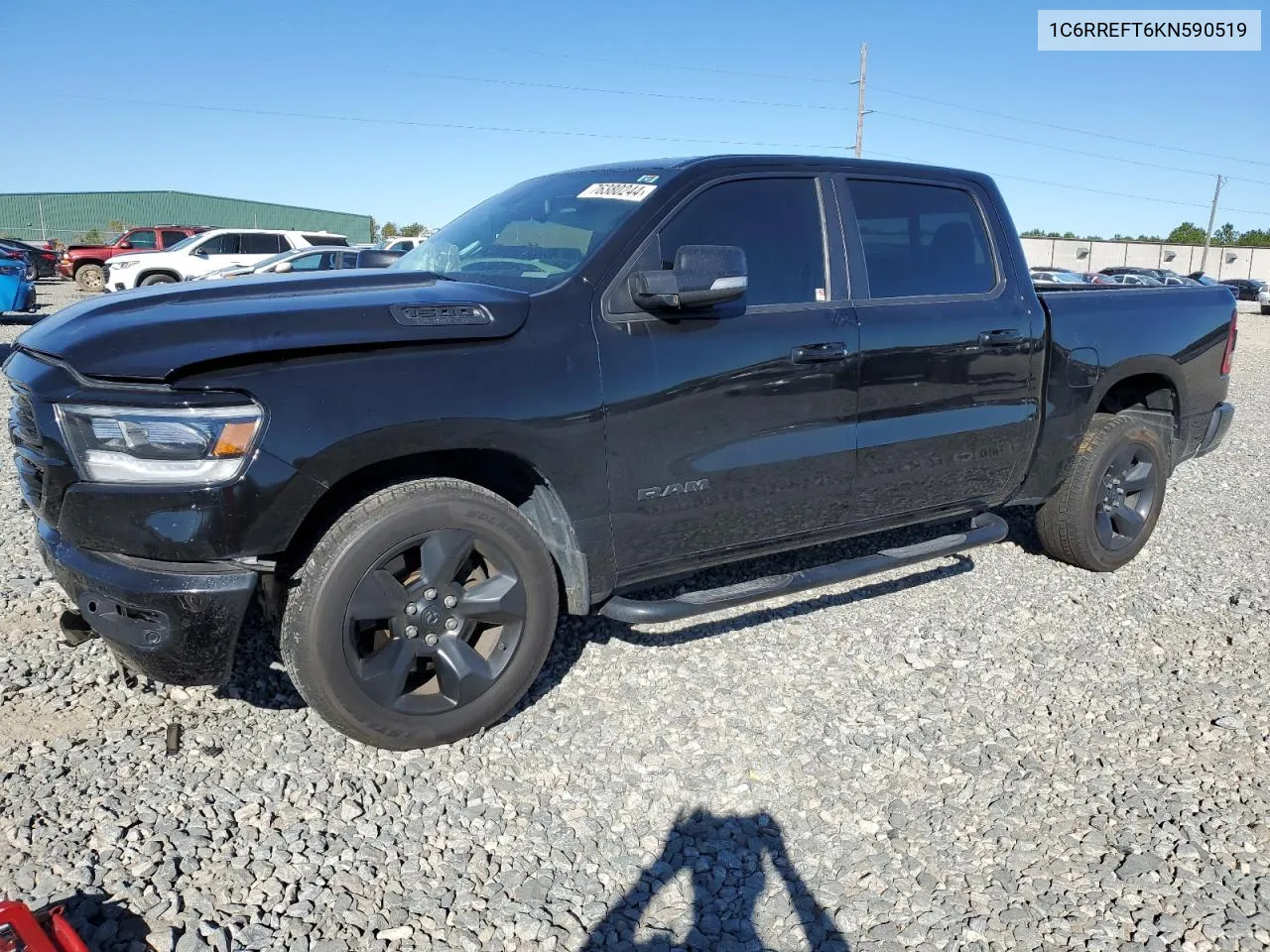 2019 Ram 1500 Big Horn/Lone Star VIN: 1C6RREFT6KN590519 Lot: 76380244