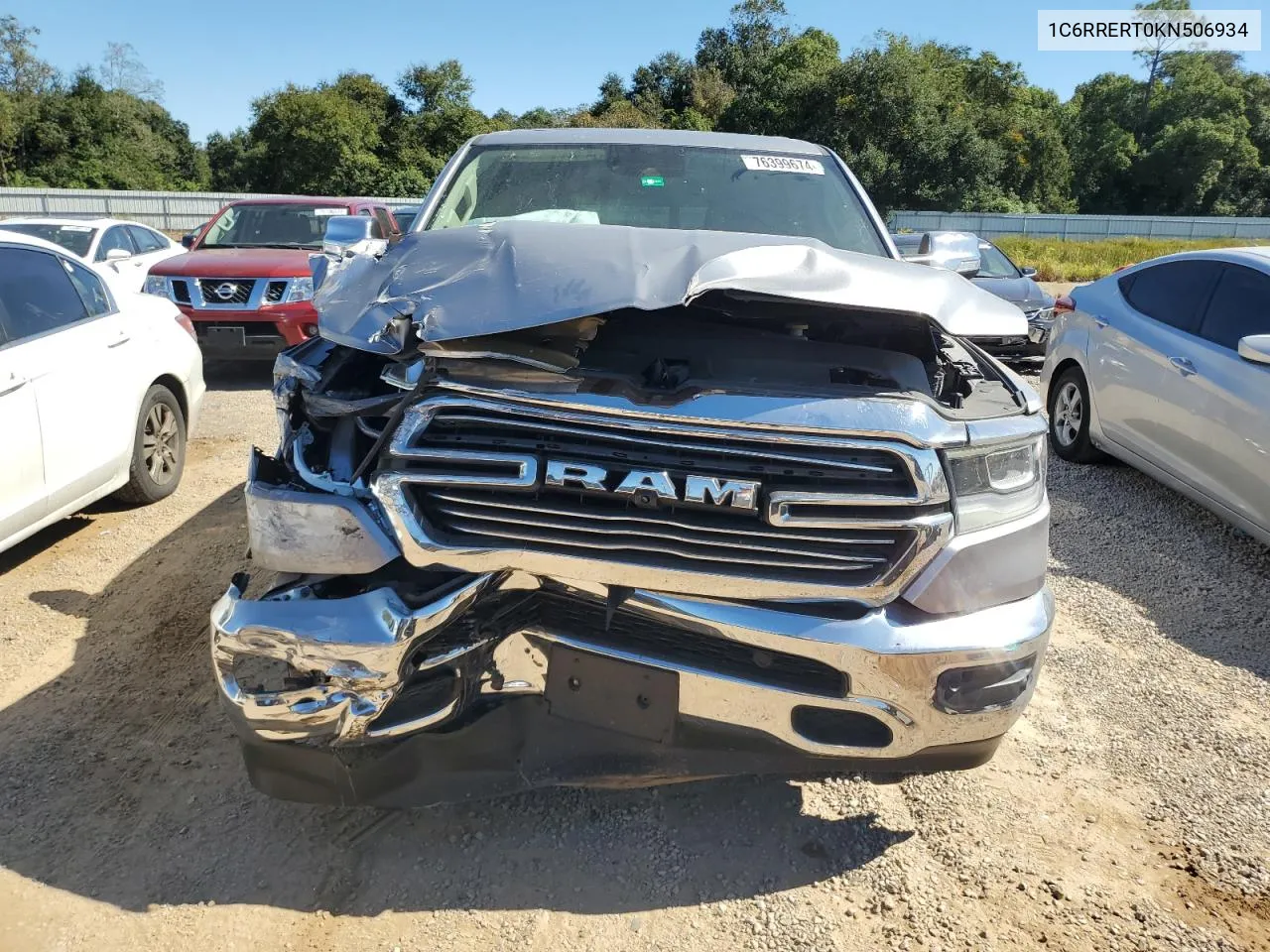 2019 Ram 1500 Laramie VIN: 1C6RRERT0KN506934 Lot: 76399674