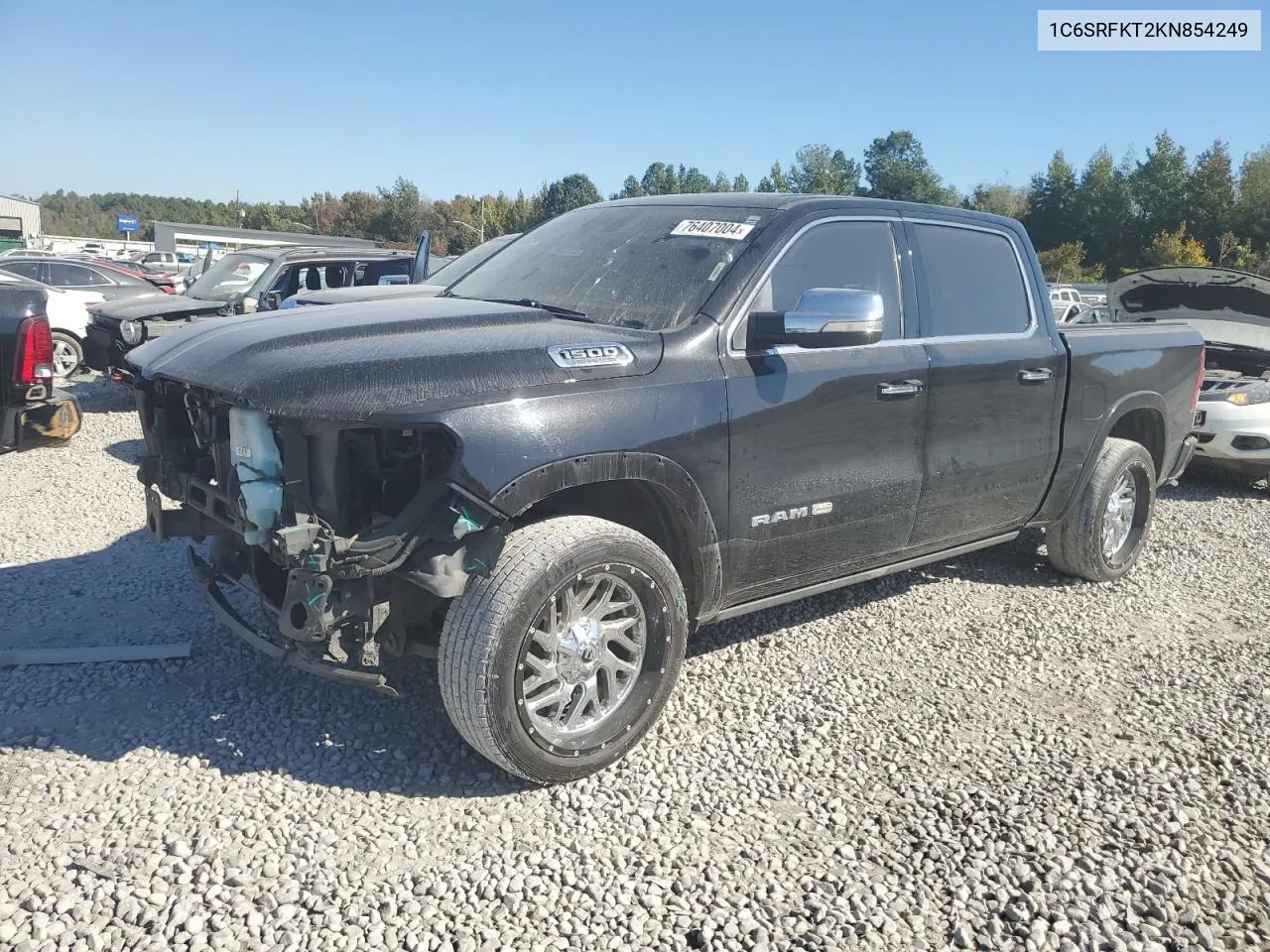 2019 Ram 1500 Longhorn VIN: 1C6SRFKT2KN854249 Lot: 76407004