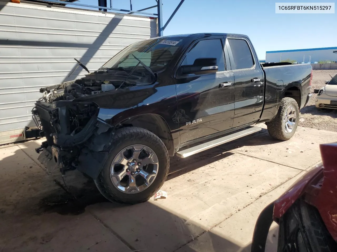 2019 Ram 1500 Big Horn/Lone Star VIN: 1C6SRFBT6KN515297 Lot: 76410514