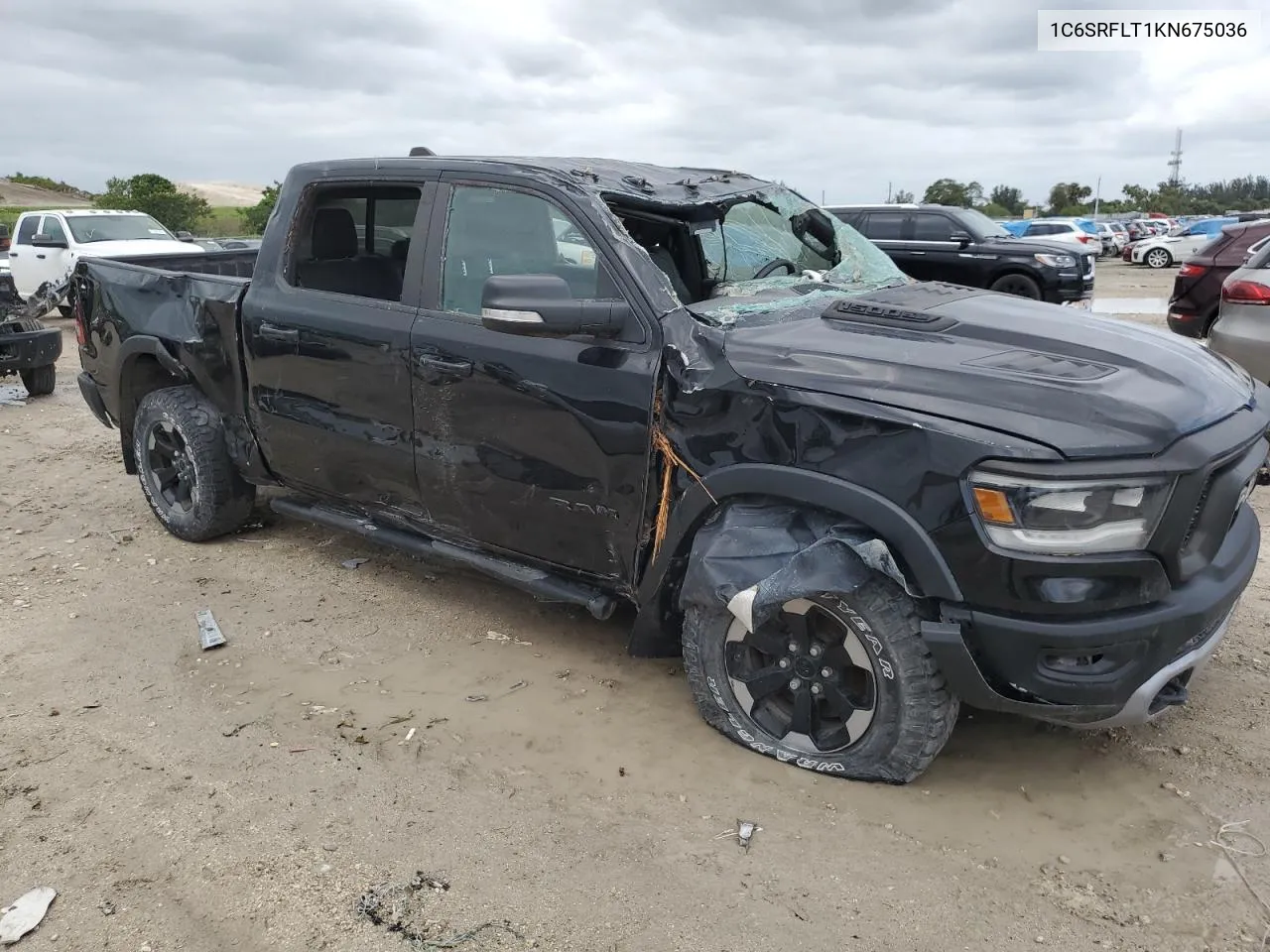 2019 Ram 1500 Rebel VIN: 1C6SRFLT1KN675036 Lot: 76494194