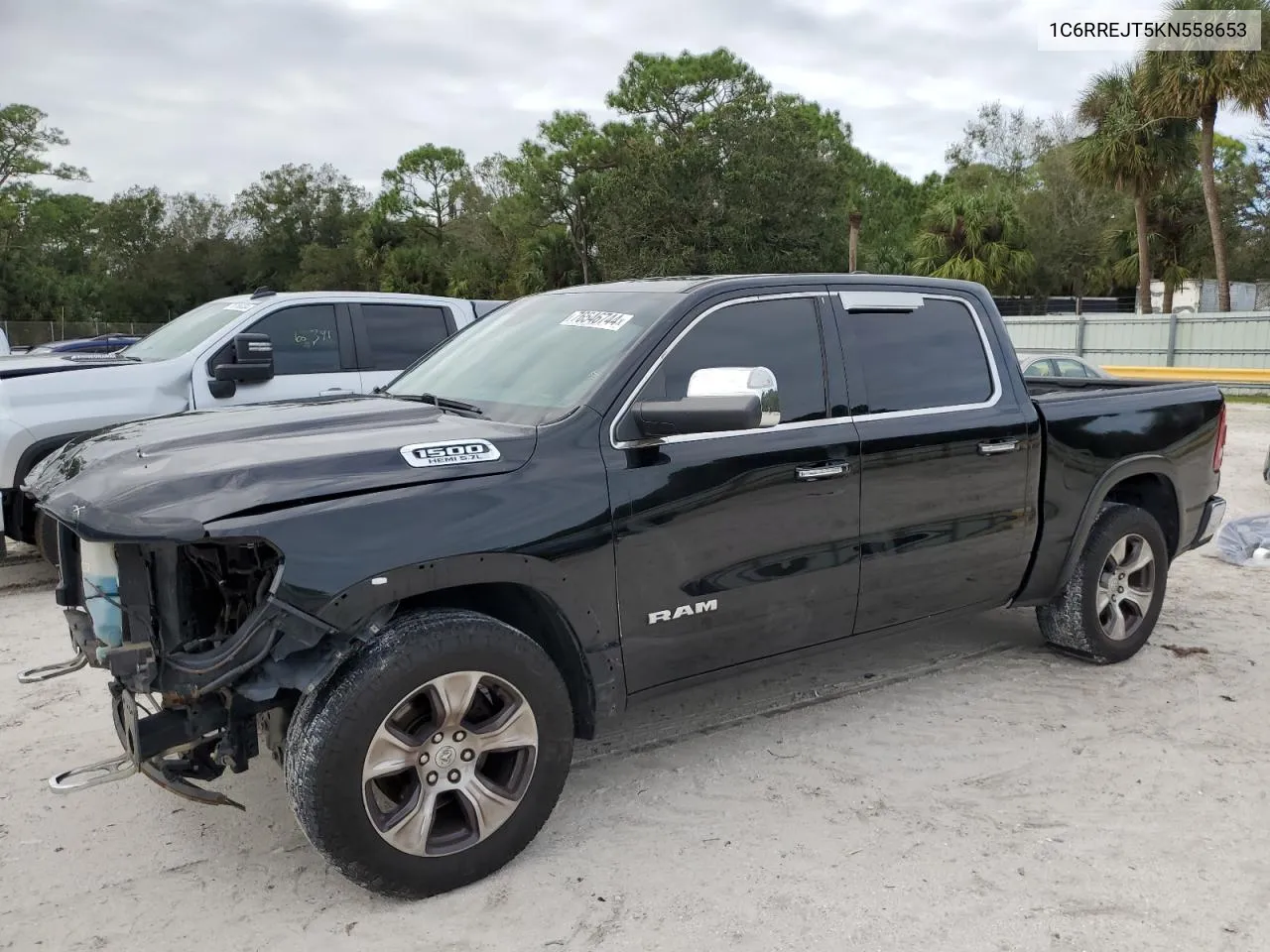 2019 Ram 1500 Laramie VIN: 1C6RREJT5KN558653 Lot: 76546744