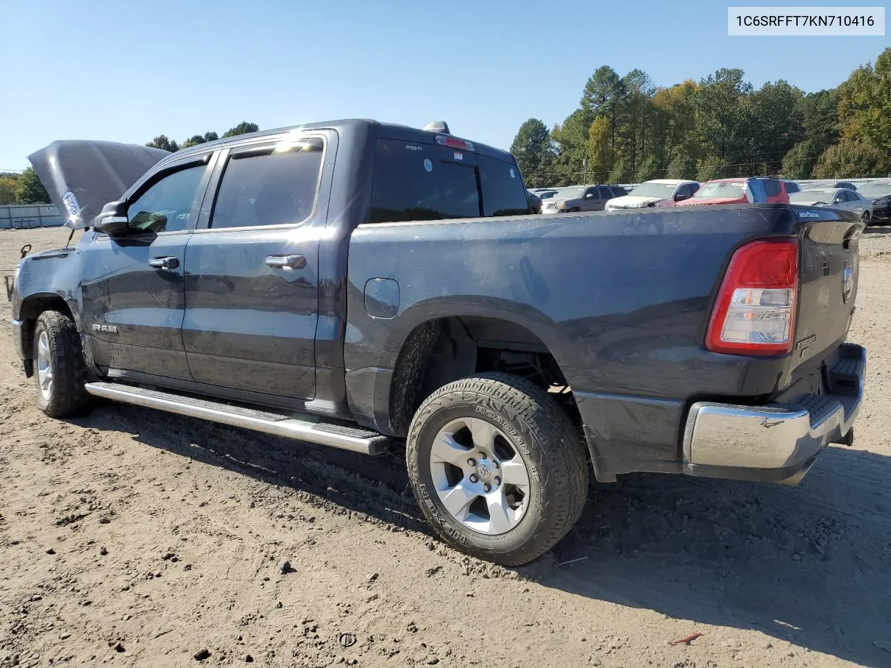 2019 Ram 1500 Big Horn/Lone Star VIN: 1C6SRFFT7KN710416 Lot: 76550094