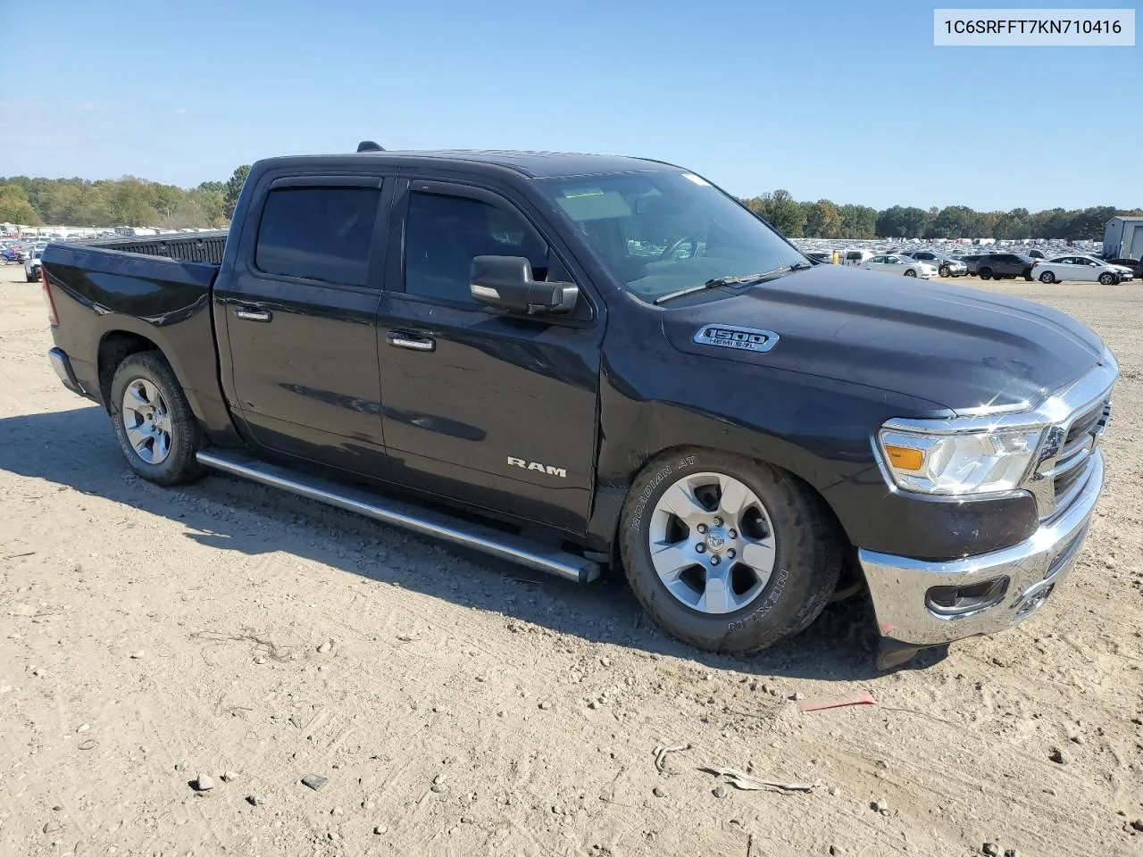 2019 Ram 1500 Big Horn/Lone Star VIN: 1C6SRFFT7KN710416 Lot: 76550094