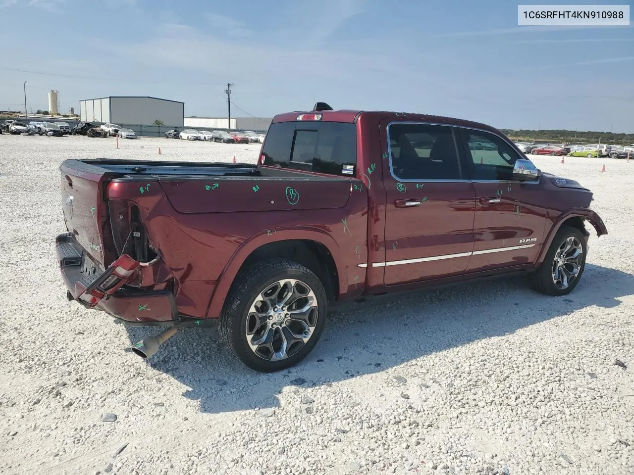 2019 Ram 1500 Limited VIN: 1C6SRFHT4KN910988 Lot: 76560954