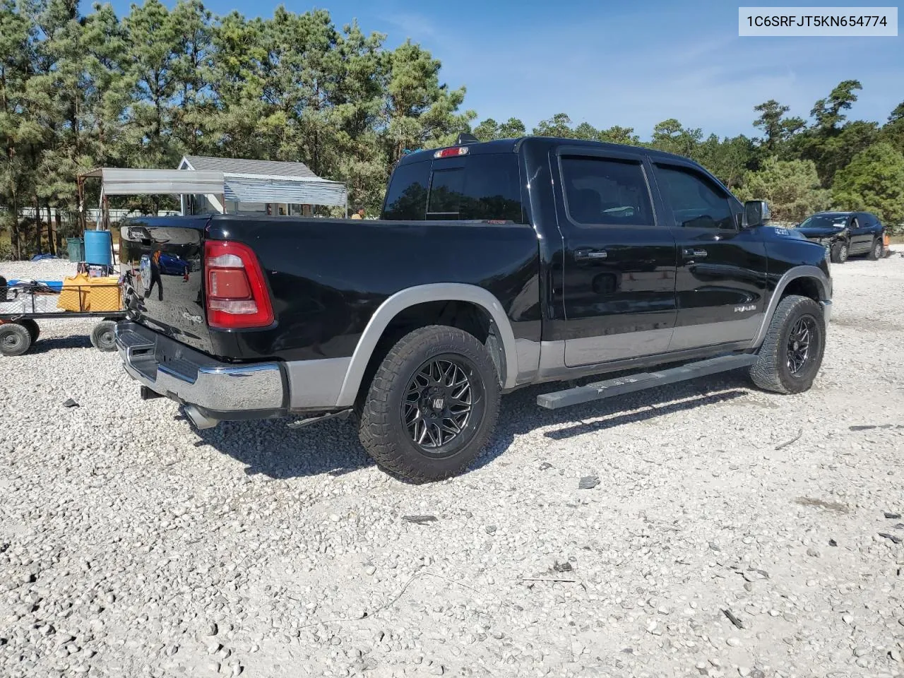 2019 Ram 1500 Laramie VIN: 1C6SRFJT5KN654774 Lot: 76581474