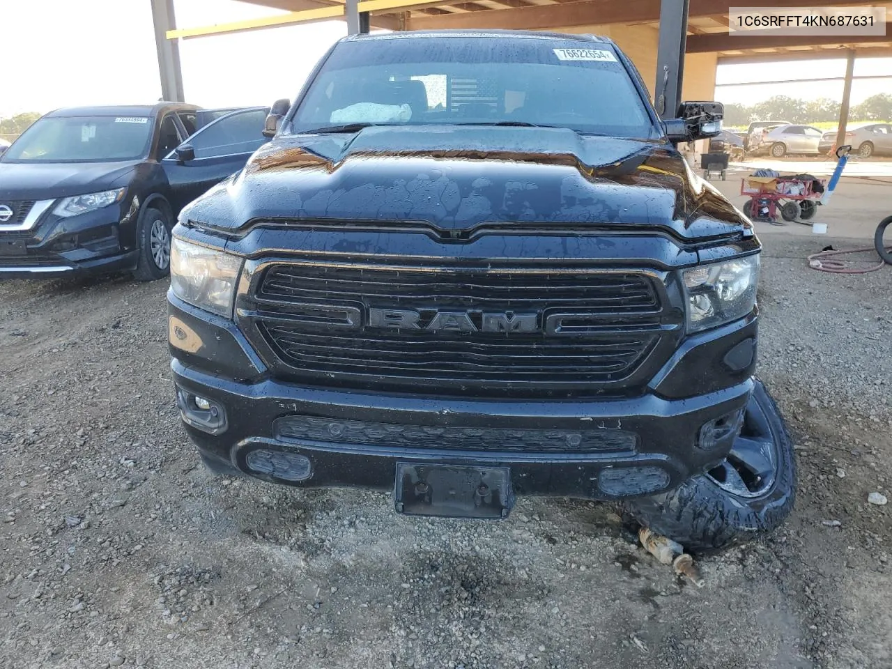 2019 Ram 1500 Big Horn/Lone Star VIN: 1C6SRFFT4KN687631 Lot: 76622654