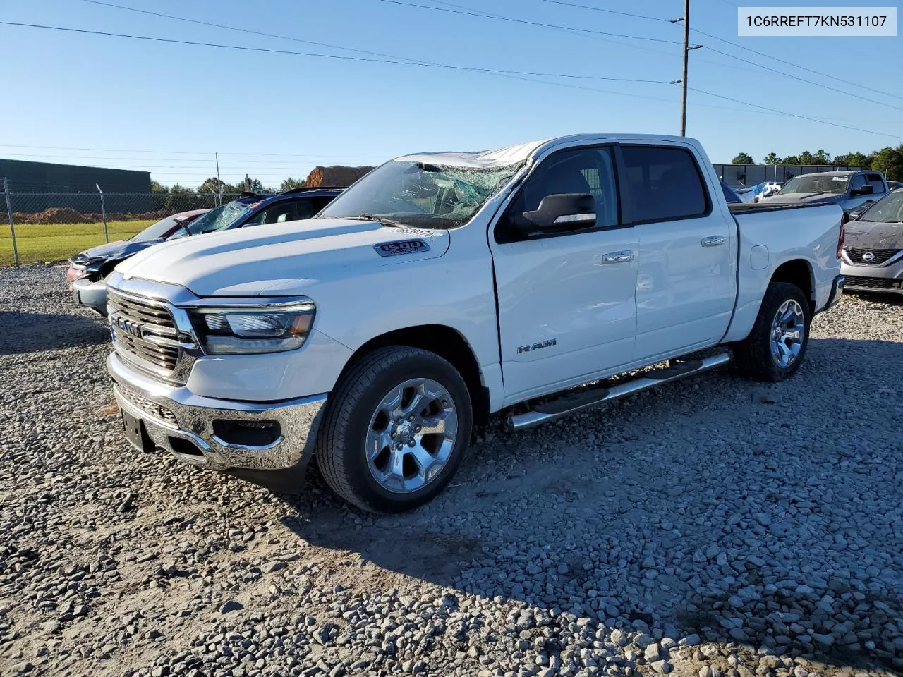 1C6RREFT7KN531107 2019 Ram 1500 Big Horn/Lone Star