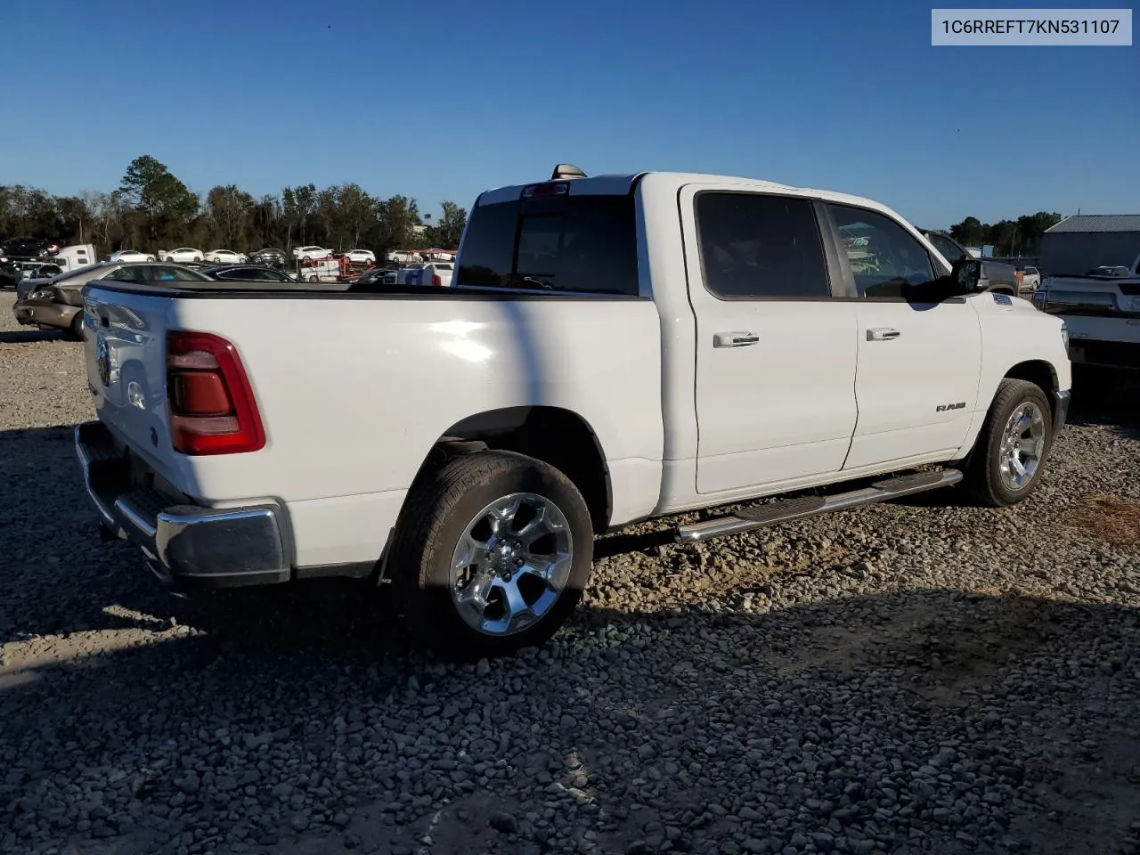 2019 Ram 1500 Big Horn/Lone Star VIN: 1C6RREFT7KN531107 Lot: 76639174