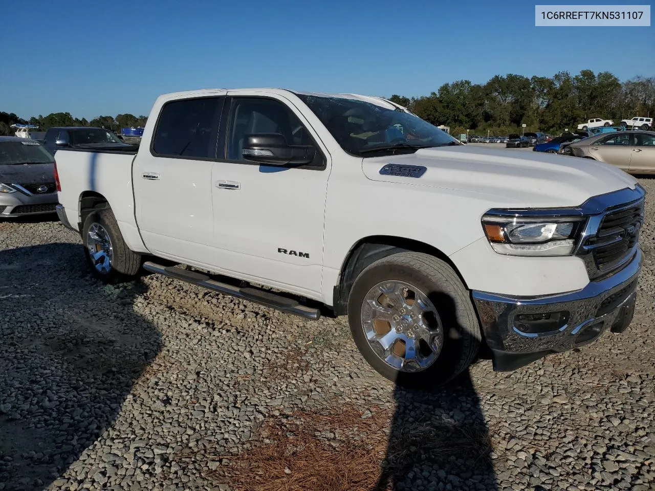 2019 Ram 1500 Big Horn/Lone Star VIN: 1C6RREFT7KN531107 Lot: 76639174