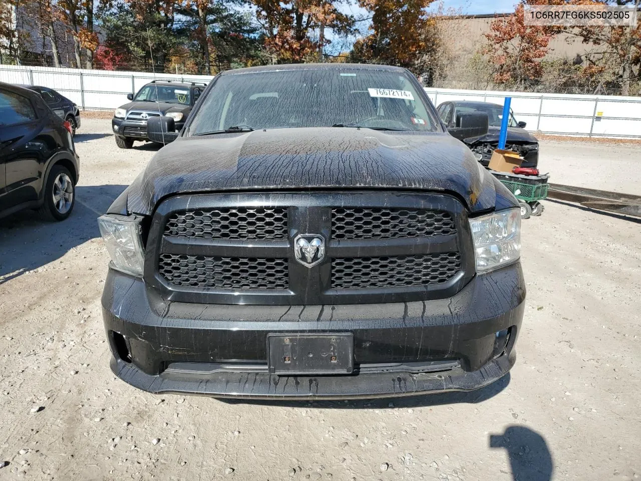 2019 Ram 1500 Classic Tradesman VIN: 1C6RR7FG6KS502505 Lot: 76672174