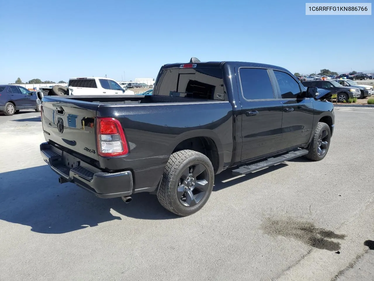 2019 Ram 1500 Big Horn/Lone Star VIN: 1C6RRFFG1KN886766 Lot: 76812844