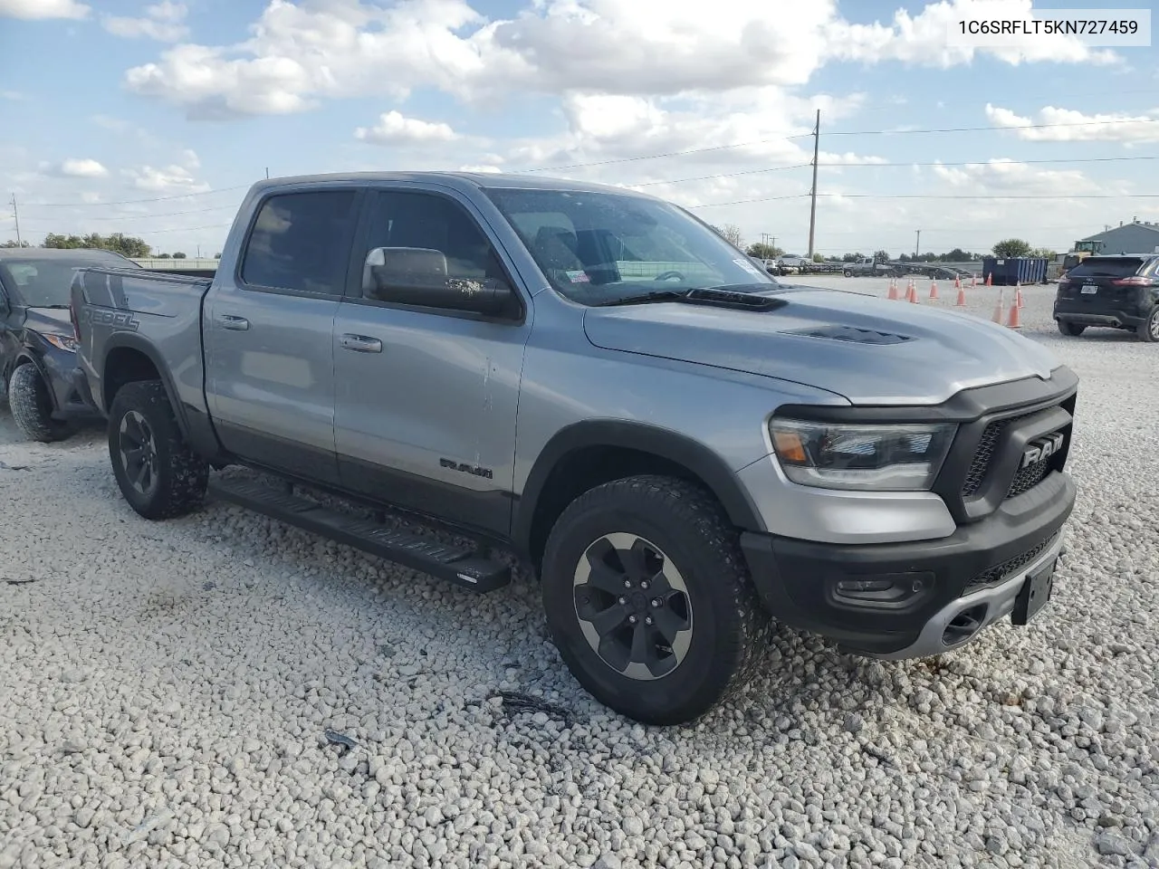 2019 Ram 1500 Rebel VIN: 1C6SRFLT5KN727459 Lot: 76928254