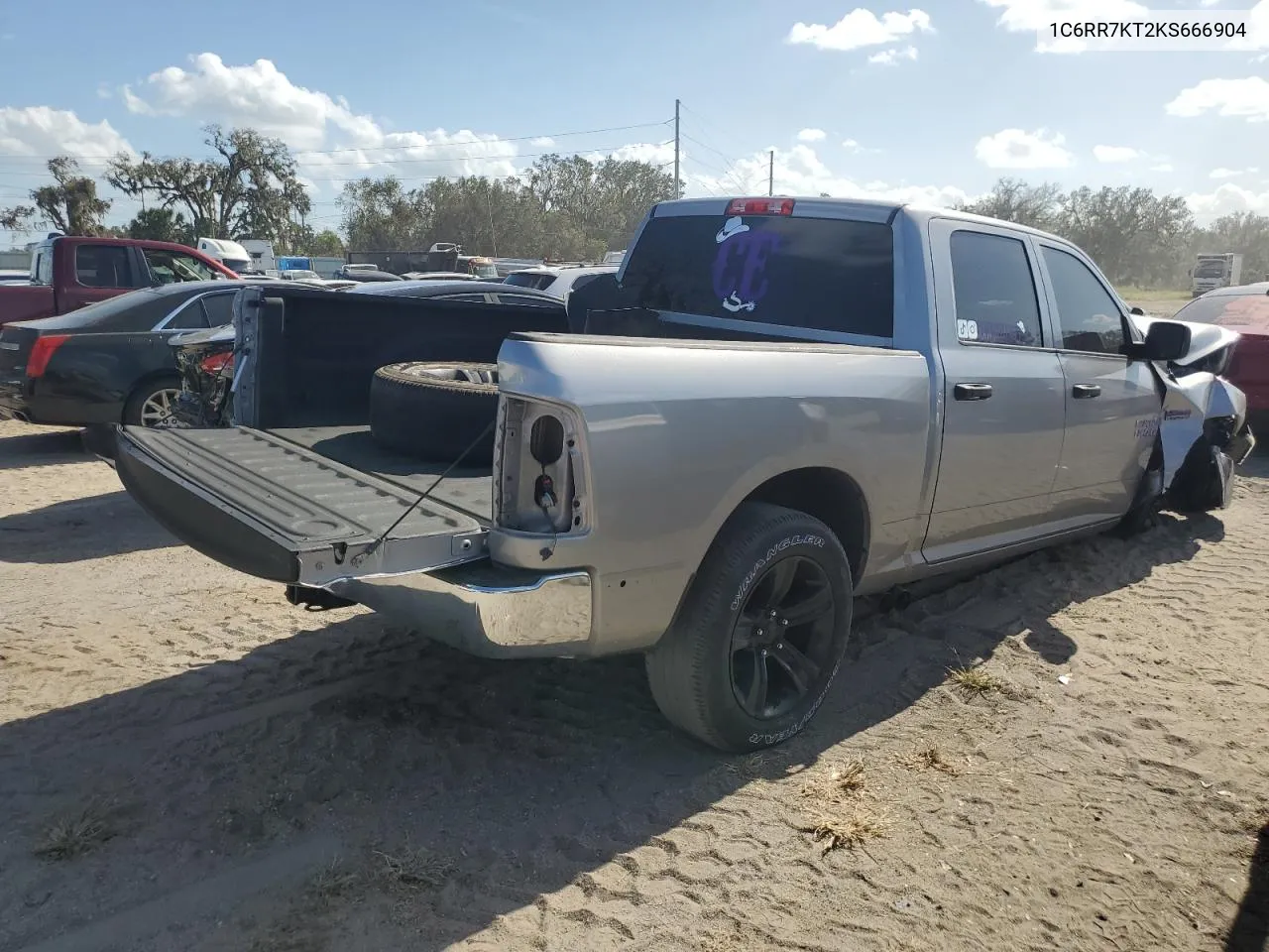 2019 Ram 1500 Classic Tradesman VIN: 1C6RR7KT2KS666904 Lot: 77064944