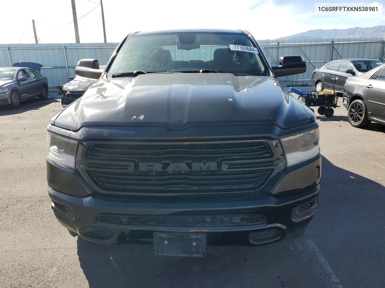 2019 Ram 1500 Big Horn/Lone Star VIN: 1C6SRFFTXKN538981 Lot: 77103684