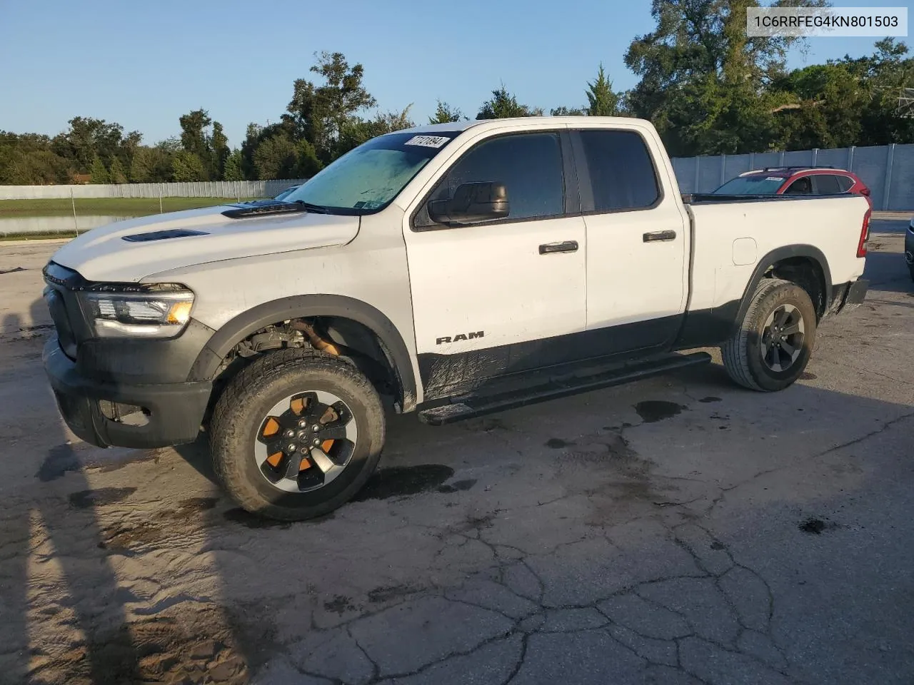 2019 Ram 1500 Rebel VIN: 1C6RRFEG4KN801503 Lot: 77121894