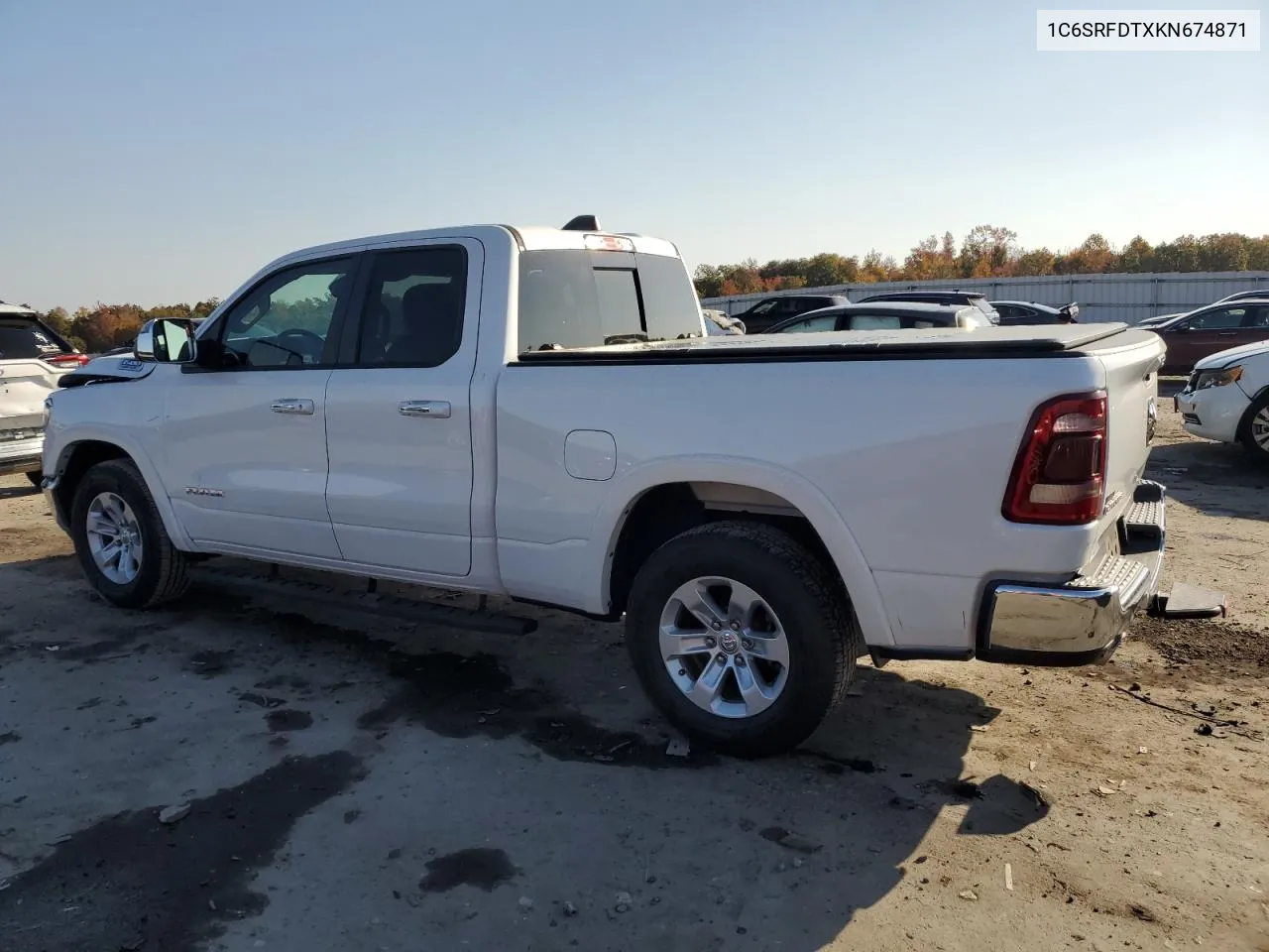 2019 Ram 1500 Laramie VIN: 1C6SRFDTXKN674871 Lot: 77143314