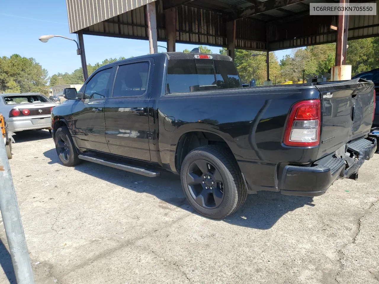 2019 Ram 1500 Big Horn/Lone Star VIN: 1C6RREFG3KN705550 Lot: 77303354