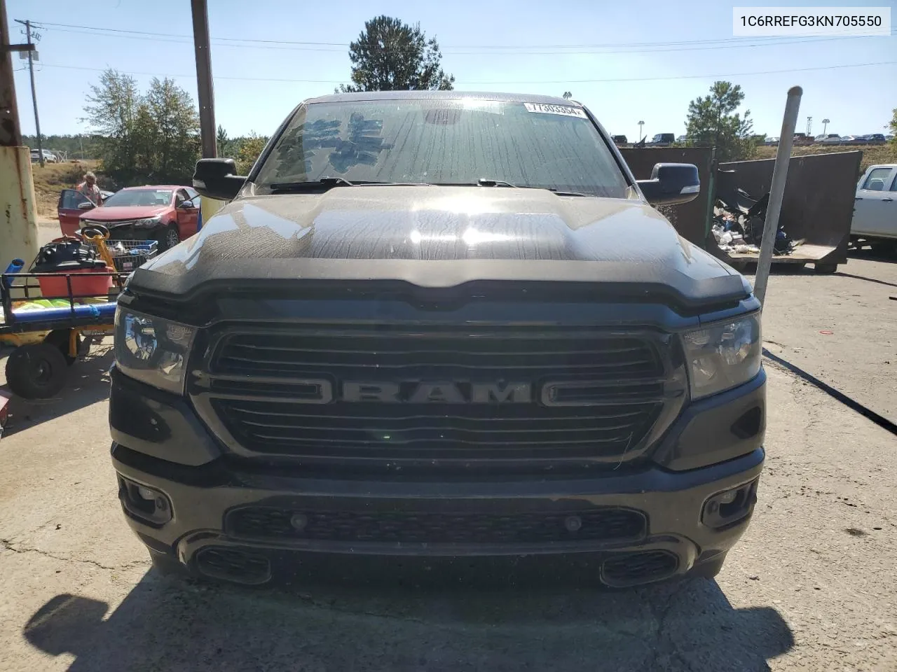 2019 Ram 1500 Big Horn/Lone Star VIN: 1C6RREFG3KN705550 Lot: 77303354