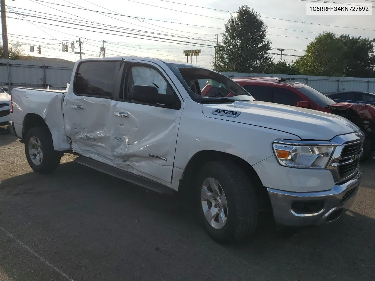 2019 Ram 1500 Big Horn/Lone Star VIN: 1C6RRFFG4KN727692 Lot: 77327164